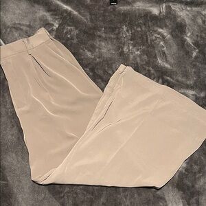 Elegant Women's Tan Wide Leg Pants